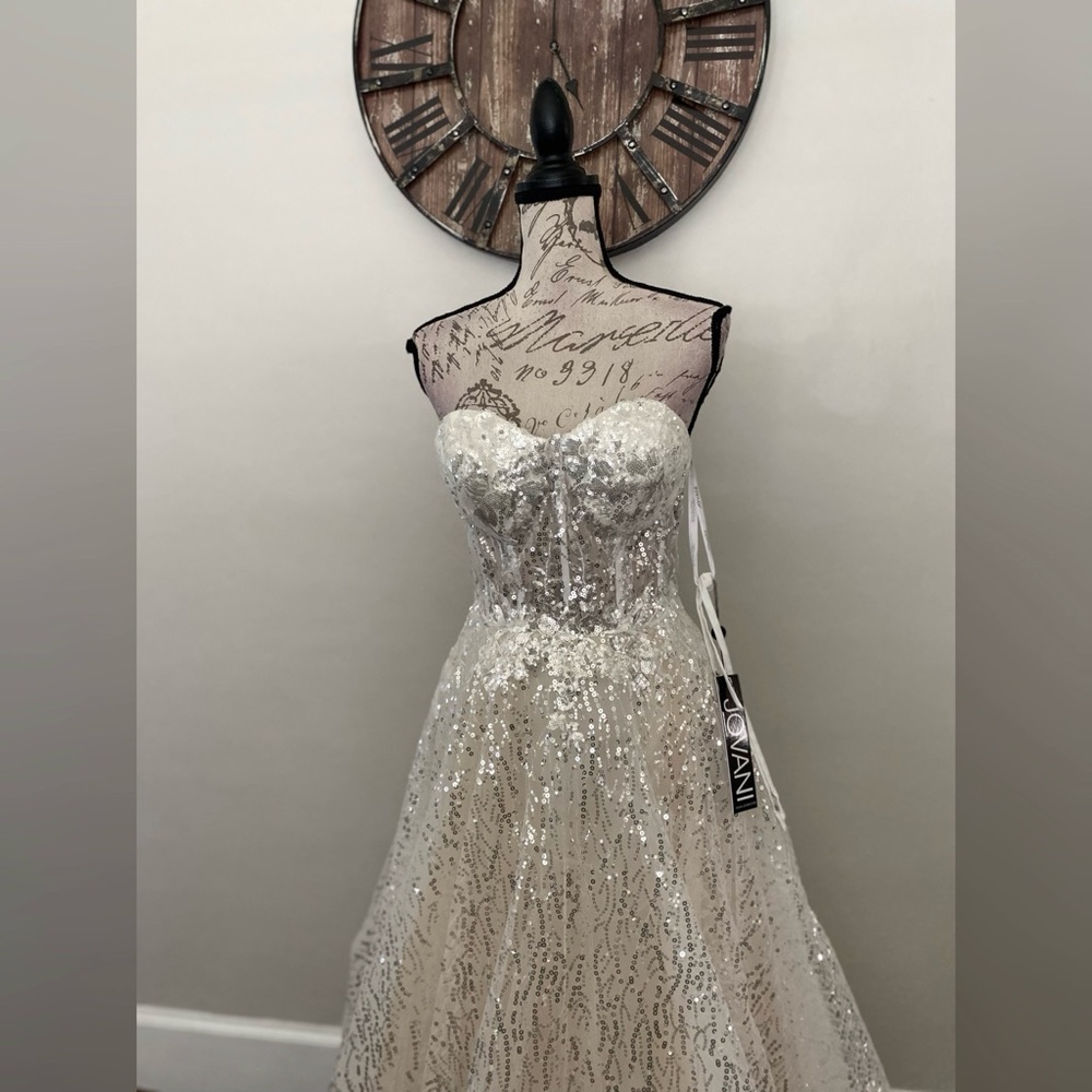 Sparkly corset prom dress, wedding dress, ball gown or pageant evening gown